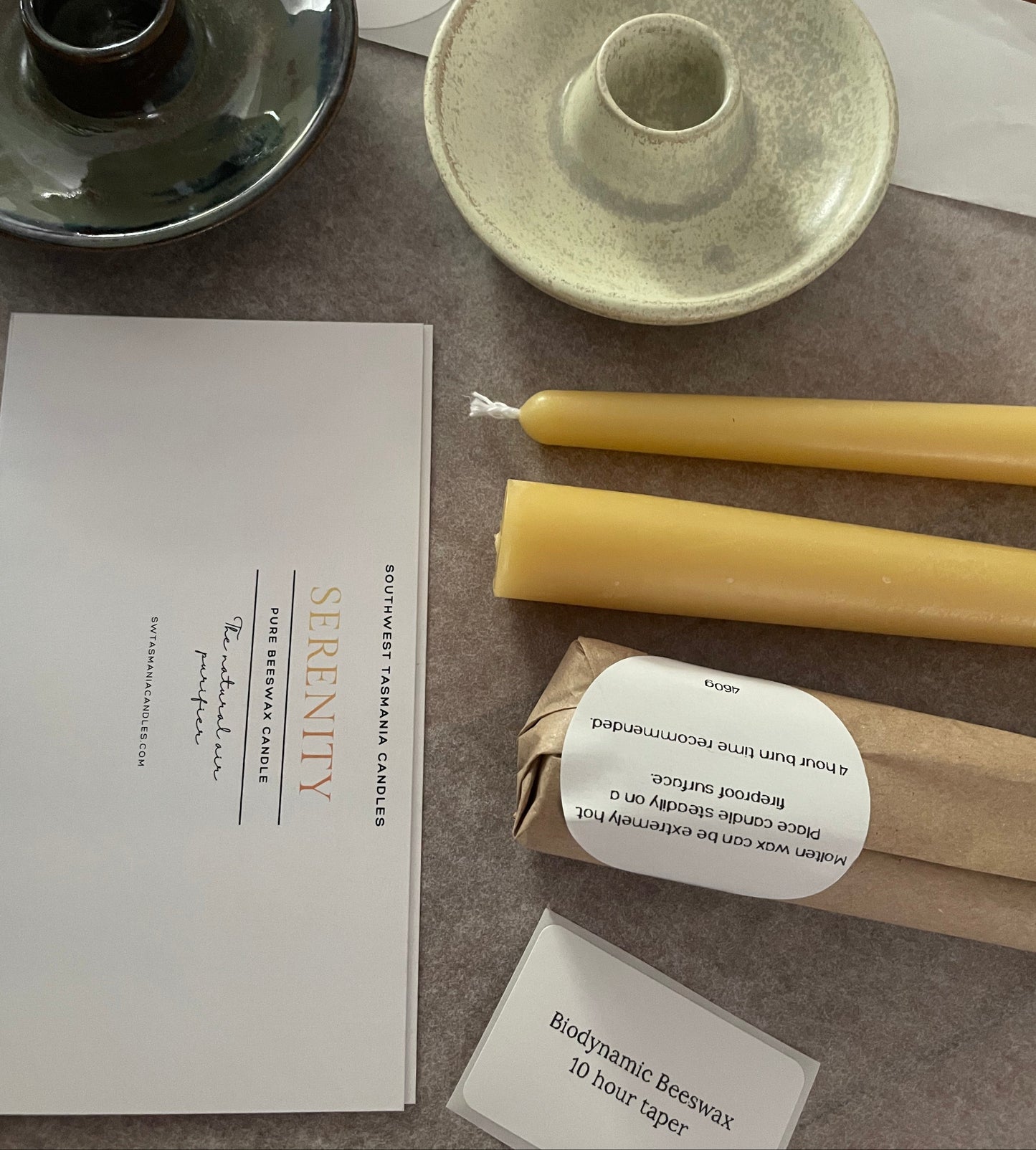 The Dinner Party (4x taper candles & 2 holders)